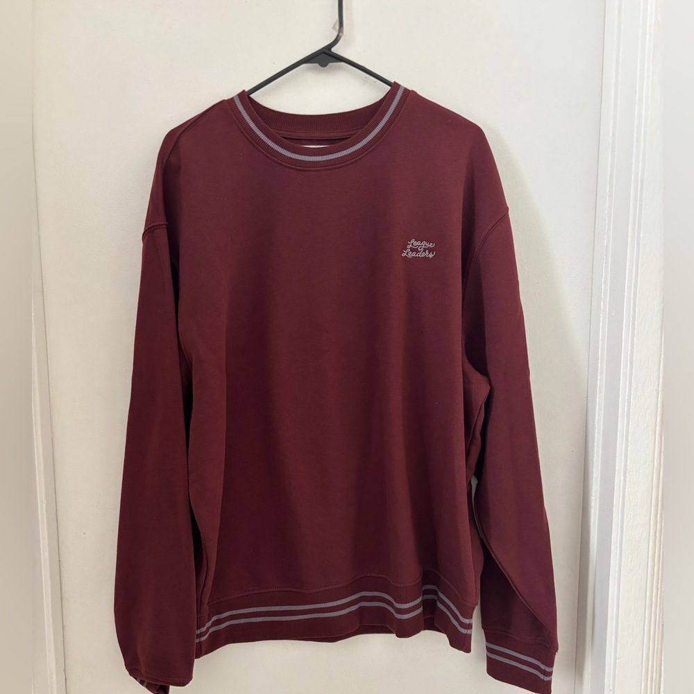 OLD NAVY Men's Crewneck Sweater in Burgundy Sz. Large